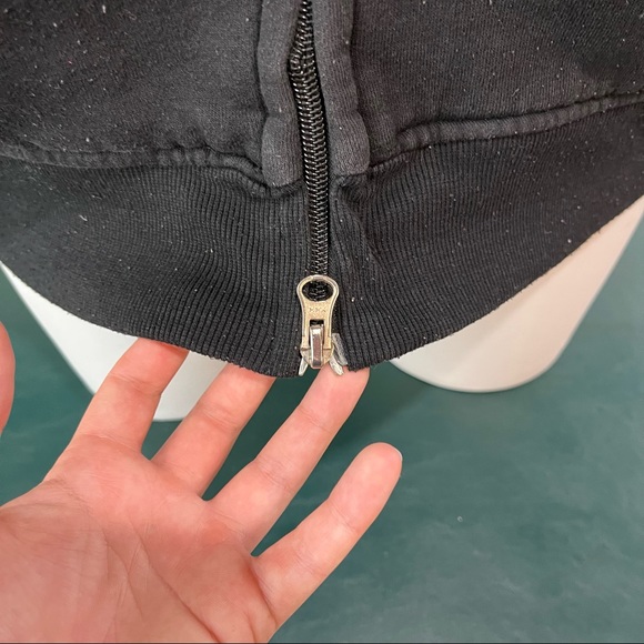 Air Jordan Hooded Long-sleeve Sweatshirt  Zip Up Men's Size XL Black Red (8) - Picture 3 of 12